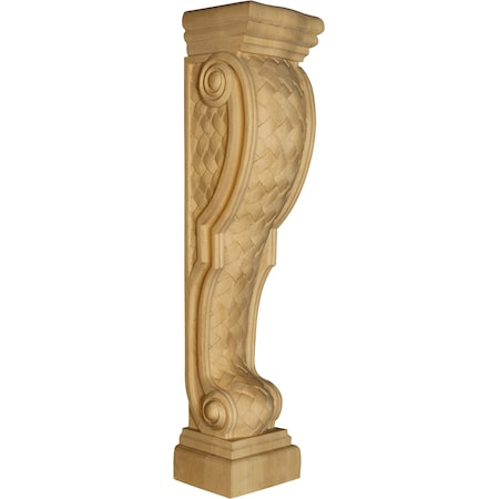 36 X 7 13/16 X 7 1/2 Ravenna Island Height Corbel With Basketweave In